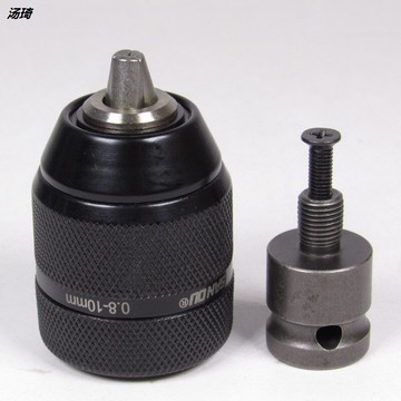 電動扳手轉換手電鉆手緊自鎖鉆夾頭1\2四方口連接桿金屬13mm夾頭