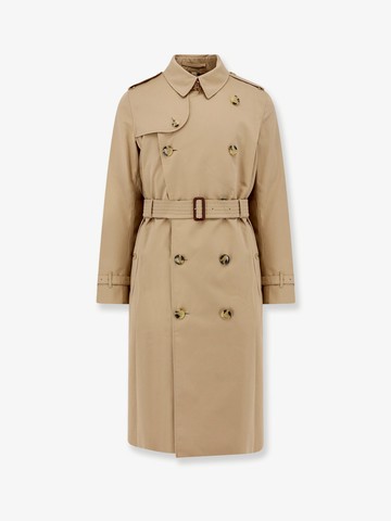 Heritage cotton trench with check lining - BURBERRY - gender_Man