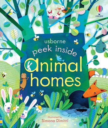 《出清》Usborne Peep Inside Animal Homes 硬頁翻翻書(動物的家)【南風百貨】