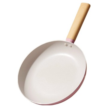 Lanmi 懶米 抱抱系列 麥飯石煎鍋 莫蘭迪粉  1個  24cm