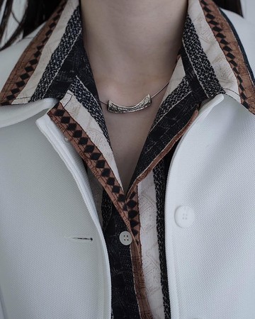 蝕刻紋滿板長墜_925銀