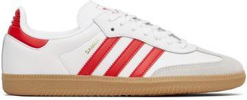 adidas Kids 白色 Samba OG 儿童运动鞋