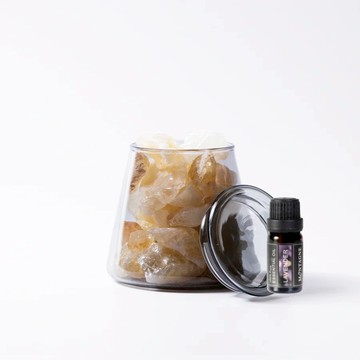 【Montagne】黃水晶｜富士山晶礦杯鍍色款（贈杯蓋）｜薰衣草10ml_廠商直送