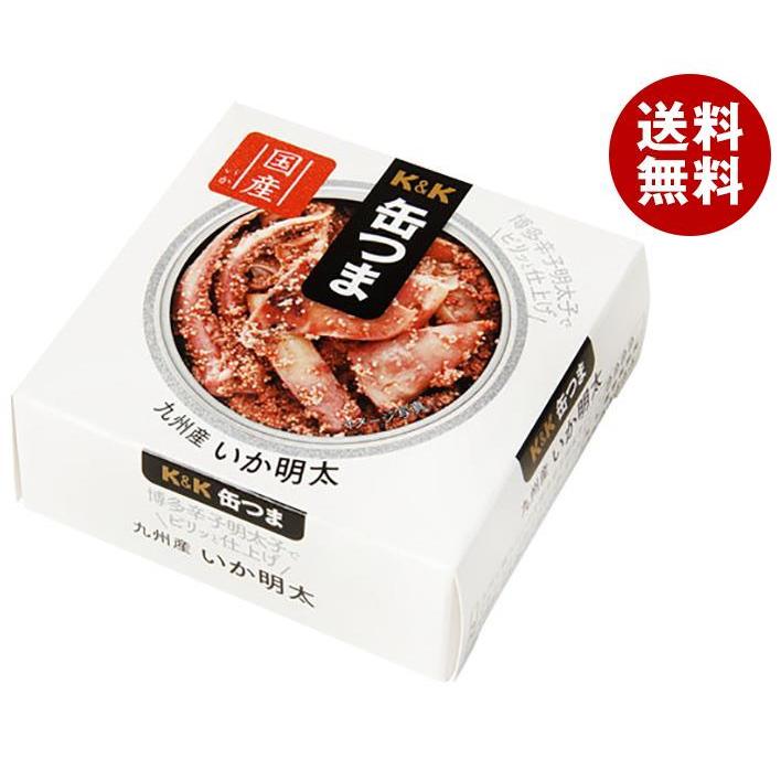 国分 KK 缶つま 九州産 いか明太 P4号缶 40g×6個入×(2ケース)