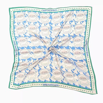 Sip of Joy Bible Inspired 100% silk scarf 喝一口喜樂 聖經真絲彩色丁90cm絲巾