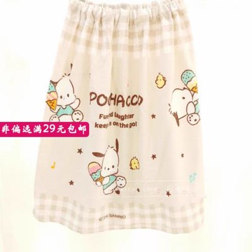 出口日本日單純棉割絨小耳狗105*64兒童浴巾外貿全棉沙灘巾可愛