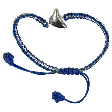 狐仙招桃花人際手鍊   銀藍線款  銀色 + 藍色  18cm