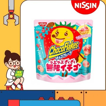 【零食研究所】日本 日清 NISSIN 草莓脆片 30g/袋 日本草莓玉米片 草莓可可脆片 草莓巧克力片 日清草莓玉米脆片