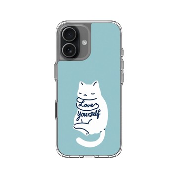 iPhone 17 Clear Case（相機按鈕） 透明 - ilovedoodle (Lim Heng Swee) - Mindful Cat - Love Yourself