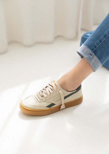 翹翹板小皮鞋-豆沙綠