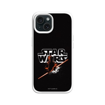 iPhone 15 SolidX 白 - 迪士尼-星際大戰 Star Wars - 達斯魔-星際大戰Logo