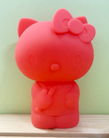 【震撼精品百貨】Hello Kitty 凱蒂貓~Hello Kitty日本SANRIO三麗鷗KITTY化妝包/筆袋-造型矽膠紅*46304