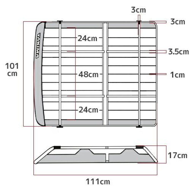 YAKIMA 正規品 オフグリッド ルーフラック/ルーフバスケット Mサイズ