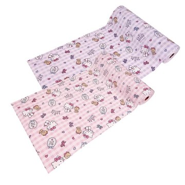 小禮堂 Sanrio 三麗鷗 Hello Kitty 櫥櫃用防汙墊 30x500cm (粉/紫小熊)