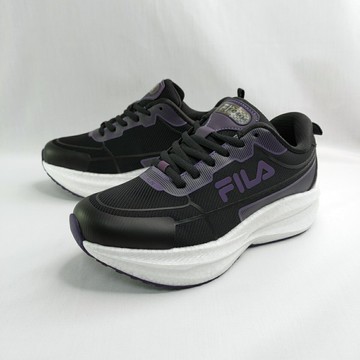 FILA 5J908Z009 女款 illusion 運動鞋 厚底慢跑鞋 黑/紫【iSport愛運動】