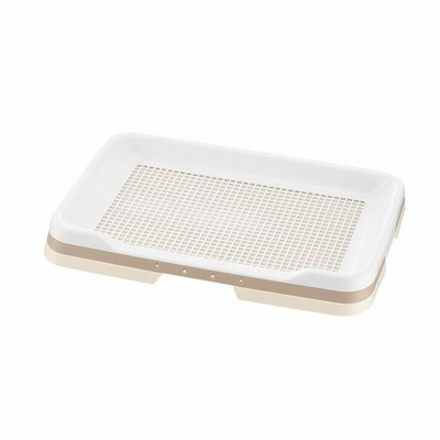 犬用トイレ [リッチェル] お掃除簡単ステップトレー レギュラー アイボリー 20個販売【1ケース販売】