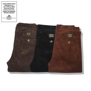 OKONKWO︱秋冬新款美式復古休閑直筒工裝褲男厚款燈芯絨日系長褲
