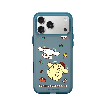 iPhone 17 Pro Max Clear (相機按鈕) 夜幕藍 - 三麗鷗-布丁狗＆大耳狗綜合圖 Mix Characters - 開心打滾