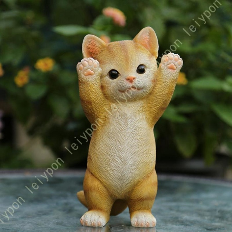 LxRx9 猫 置物 リアル ねこ ネコ キャット リアルな猫の置物 キャット
