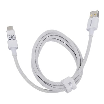 Baseus 倍思 透明CD系列 100W USB-A to Type-C 快速充電線 - 耐插拔 接口不易鬆動  1m  皓月白  1條