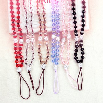 手機掛繩女款掛脖網紅手機鏈短款手腕繩手機吊帶個性創意掛件手機