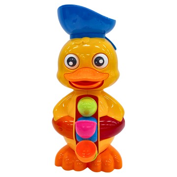 葉子小舖 小鴨洗澡玩具 旋轉水車鴨  1個