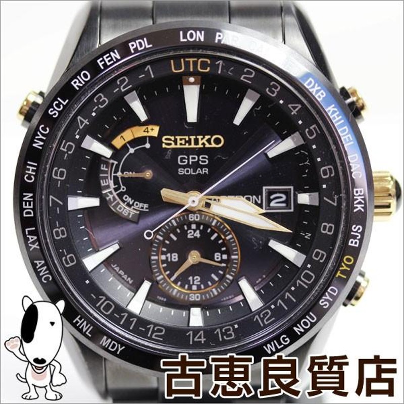 セイコー SEIKO 100周年記念 服部金太郎特別限定モデル SBXA100/7X52-0AH0 ソーラーGPS衛星電波修正 数量限定  セラミックベゼル・チタン /中古/MT1177 | LINEショッピング