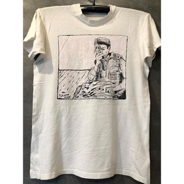 漫畫設計感小眾vintage古著百搭T恤男女圓領質感寬松休閑重磅T恤