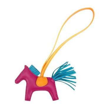 Hermes 展示品 Rodeo PM 小馬吊飾(桃紫/藍/橘)