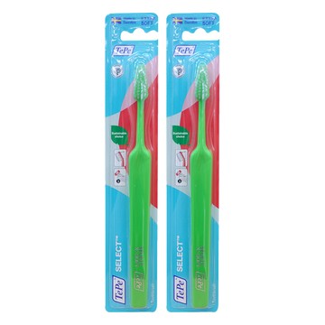 TePe 緹碧 精選全效牙刷 圓弧形刷毛 錐形刷頭 防霉材質  1入  2支