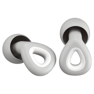 SUNORO 矽膠環形降噪耳塞 水滴型睡眠隔音款 灰色  1組  2個裝