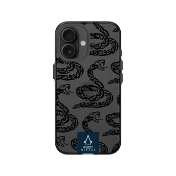 iPhone 16 Clear (相機按鈕) 酷墨灰 - Assassin's Creed - Assassin's Creed Mirage® - Snake Calligraphy