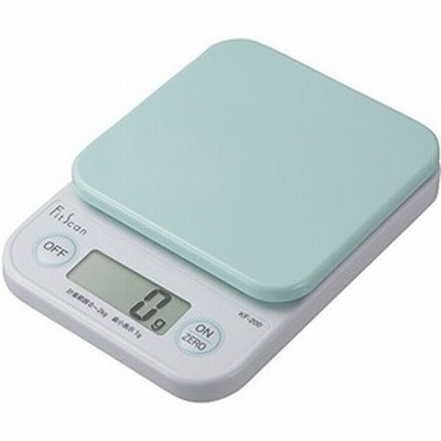タニタ クッキングスケール キッチン はかり 料理 デジタル 2kg 1g単位 グリーン kf-200 gr
