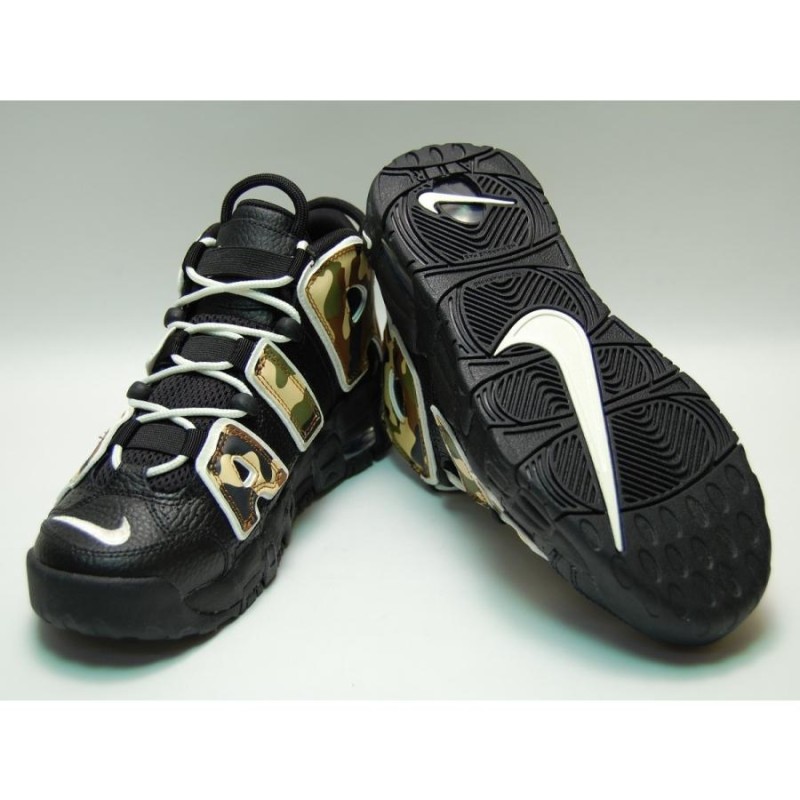 NIKE air more uptempo 96 qs gs black/sail/ltbritish tan ナイキ ...