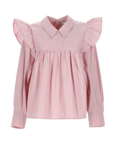 ganni shirt with puffy straps