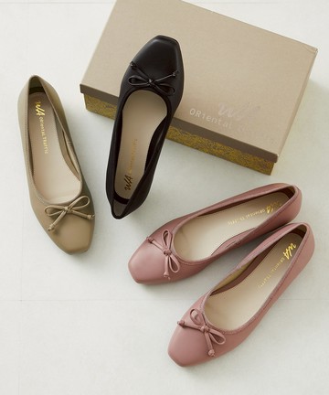 優雅方頭平底芭蕾舞鞋 (32306)