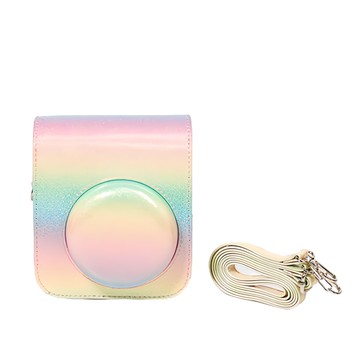 拍立得相機包 mini12適用 彩虹炫彩星空  單一商品  1個