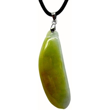 大福瓜黃翡招財 天然A貨翡翠玉石吊墜子項鍊H20