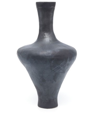 Completedworks - large ceramic vase - women - ceramic - One Size - Black