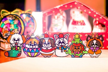 聖誕狗狗彩繪掛飾【聖誕禮物】【客製化禮物】【聖誕禮盒】