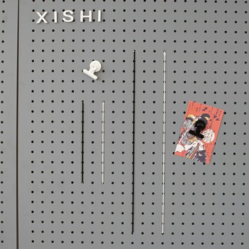 優樂悅~彈力繩金屬洞洞板配件辦公室桌面置物架免打孔墻面裝飾背景墻收納