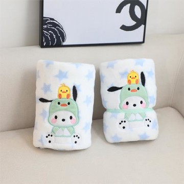 卡通帕恰狗美樂蒂卷毯辦公室午休蓋毯沙發小毛毯空調毯伴手禮批發