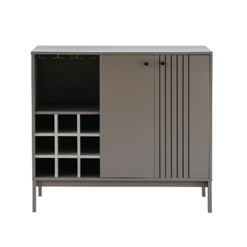 【RICHOME】可莉亞餐酒櫃 (奶茶色)奶茶色+奶白色