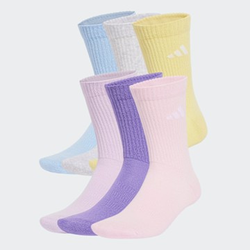 【adidas 愛迪達】 中筒襪 6 雙入 男/女 JP1715