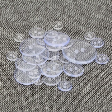 百搭透明紐扣兩眼透明面包扣衣帽暗扣縫紉內衣透明紐扣襯衫暗紐扣