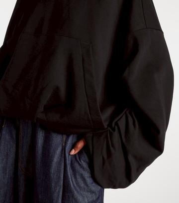 Dries Van Noten Oversized draped cotton jersey hoodie