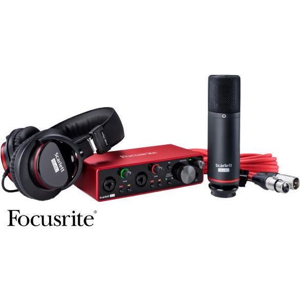 Focusrite Scarlett 2i2 Studio 3rd Gen (gen3) フォーカスライト オーディオインターフェイス コンデンサーマイク＋ヘッドフォン セット