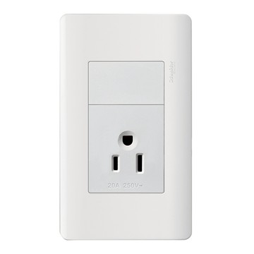 Schneider Electric 施耐德電機 ZENcelo系列 單插座 附接地極  1個