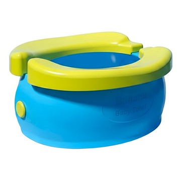 愛北鼻 兒童攜帶式摺疊香蕉馬桶  藍色