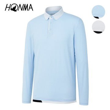HONMA 本間高爾夫 男款運動防曬吸濕排汗POLO衫 秋冬款 日本高爾夫專業品牌(M-XXL多色任選HMJQ705R803)
